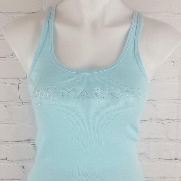 Victoria's Secret blue "just married" tanktop - Picture 2 of 6